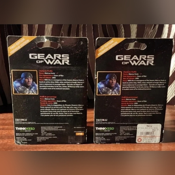 Gears of War Marcus Fenix Totaku Action Figure Lot (Standard & RARE Variant) - Picture 5 of 7